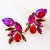 occidental style exaggerating personality Alloy diamond glass diamond fully-jewelled earrings woman fashion temper