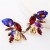 occidental style exaggerating personality Alloy diamond glass diamond fully-jewelled earrings woman fashion temper