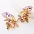 occidental style exaggerating personality Alloy diamond glass diamond fully-jewelled earrings woman fashion temper