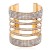 occidental style exaggerating Metal opening bangle  temperament fashion multilayer fully-jewelled woman  multico