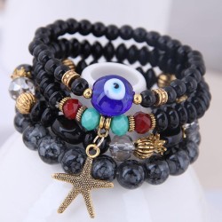 occidental style trend  Bohemia noble wind mash up Metal starfish  eyes access..