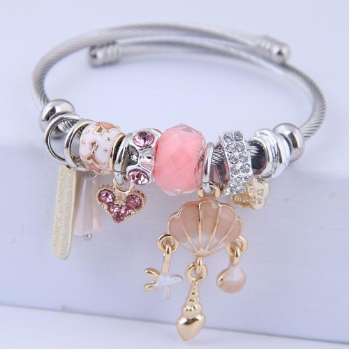 occidental style fashion  Metal all-PurposeDL Shells pendant more elements accessories personality bangle