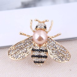 Korean style fashion  Metal diamond samll personality lady brooch