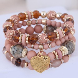 occidental style trend  Bohemia noble wind mash up Metal Peach heart temperame..