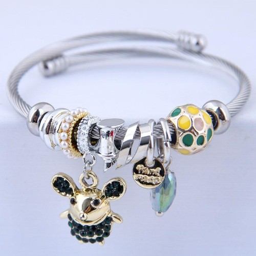 occidental style fashion  Metal all-PurposeDL flash diamond pendant more elements accessories personality bangle