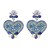 UR fashion heart-shaped earrings occidental style exaggerating earring