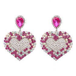 UR fashion heart-shaped earrings occidental style exaggerating earring