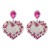 UR fashion heart-shaped earrings occidental style exaggerating earring