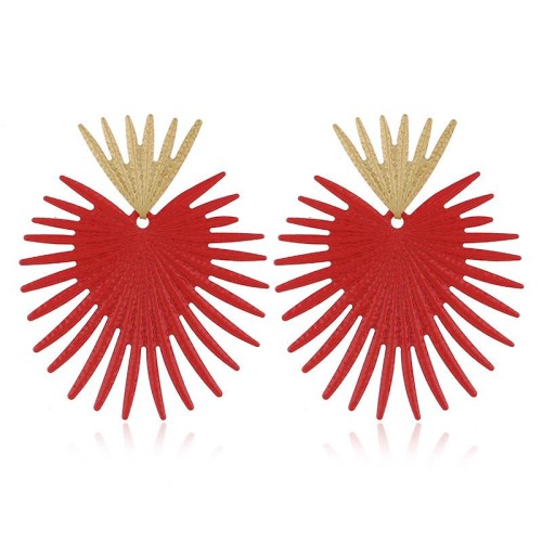 occidental style temperament Metal earrings  fashion exaggerating Irregular gilded ear stud