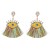 occidental style exaggerating personality eyes earrings Alloy tassel diamond eyes ear stud