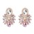 occidental style ear stud high-end glass diamond earrings super geometry Earring