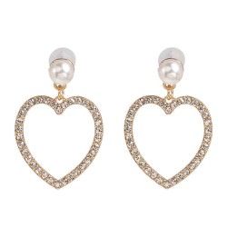 occidental style  creative love color all-Purpose temperament Earring personality diamond earrings ear stud