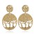 occidental style fashion fashion exaggerating gold Life tree geometry hollow earrings woman