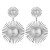 occidental style wind lady earrings  exaggerating Street Snap wind Metal sun flower earring
