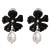 sweet flowers ear stud woman temperament all-Purpose embed Pearl enamel earrings Korea brief Earring woman