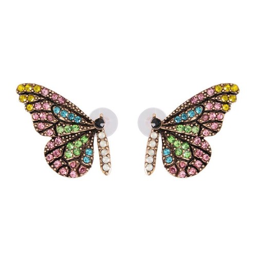insect butterfly earrings wings fashion all-Purpose personality woman ear stud