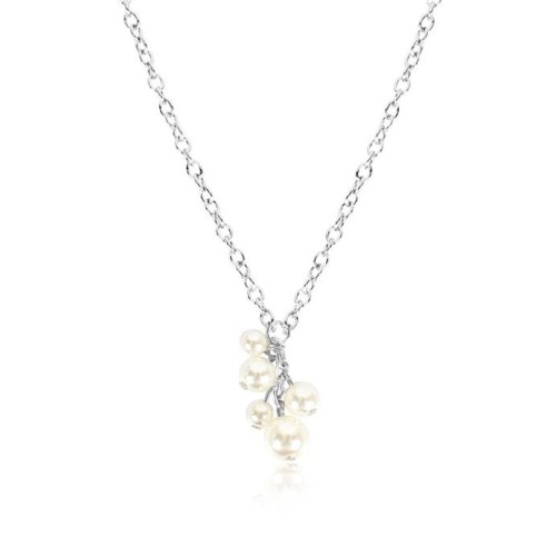 occidental style brief sweet lovely necklace woman  temperament imitate Pearl pendant all-Purpose clavicle cha