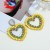 exaggerating Acrylic multilayer love diamond earrings woman occidental style fashion temperament Earring ear stud