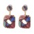 occidental style Earring  fashion creative geometry earrings woman temperament diamond geometry ear stud