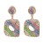 occidental style Earring  fashion creative geometry earrings woman temperament diamond geometry ear stud