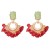  occidental style creative exaggerating ear stud pattern tassel geometry earring ear stud woman
