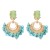  occidental style creative exaggerating ear stud pattern tassel geometry earring ear stud woman