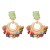  occidental style creative exaggerating ear stud pattern tassel geometry earring ear stud woman