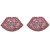 embed fully-jewelled lips earrings occidental style exaggerating summer creative