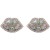 embed fully-jewelled lips earrings occidental style exaggerating summer creative
