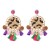 ethnic style tassel velvet earrings occidental style personality leopard earring
