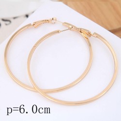 60mm fine  Korean style fashion  Metal concise surface personality temperament..