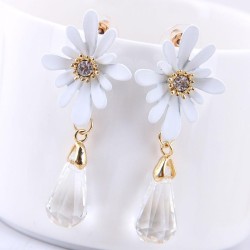 925 silver  fine  Korean style fashion  sweetOL  daisy  chrysanthemum drop per..