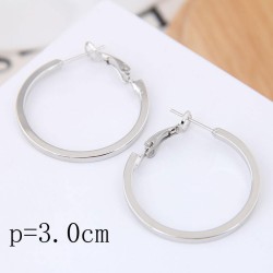 30mm fine  Korean style fashion  Metal concise surface personality temperament..