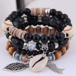 occidental style fashion  concise Metal leaves tassel all-Purpose trend gorgeo..