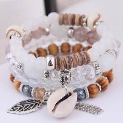 occidental style fashion  concise Metal leaves tassel all-Purpose trend gorgeo..