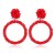   retro occidental style temperament ear stud  fashion handmade beads Acrylic earrings Earring
