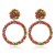   retro occidental style temperament ear stud  fashion handmade beads Acrylic earrings Earring
