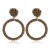  retro occidental style temperament ear stud  fashion handmade beads Acrylic earrings Earring