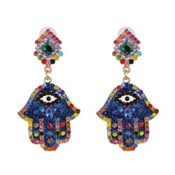  new occidental style personality earring diamond ear stud color Optional
