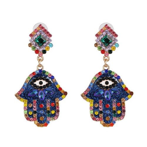  new occidental style personality earring diamond ear stud color Optional