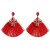 creative ethnic style geometry earrings tassel long style women ear stud Earring