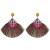 creative ethnic style geometry earrings tassel long style women ear stud Earring
