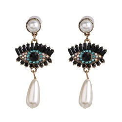 Korea womanins exaggerating personality big eyes ear stud fashion retro brilli..