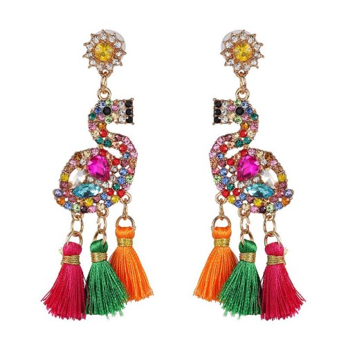 creative earrings tassel long style diamond women ear stud romantic woman Earring