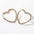 occidental style heart-shaped Rhinestone fully-jewelled earrings woman temperament super Earringearrings