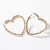 occidental style heart-shaped Rhinestone fully-jewelled earrings woman temperament super Earringearrings