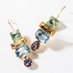 exaggerating multilayer diamond drop glass diamond diamond occidental style ea..