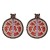  creative woman style geometry ear stud diamond personality occidental style
