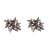  creative woman style geometry ear stud diamond personality occidental style