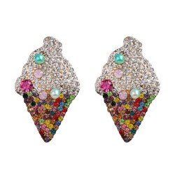  creative woman style ear stud diamond personality occidental style